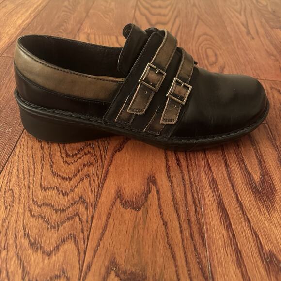 Naot Celesta Loafer Womens Shoe 7 7.5 EU 38 Black Leather Cork Insole Comfort - Picture 5 of 14